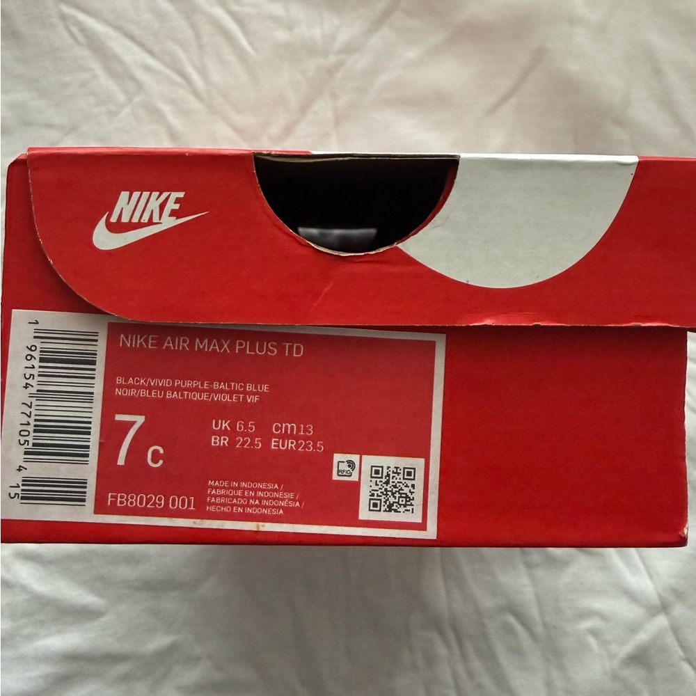 Nike Air Max Plus TD in Black and Blue